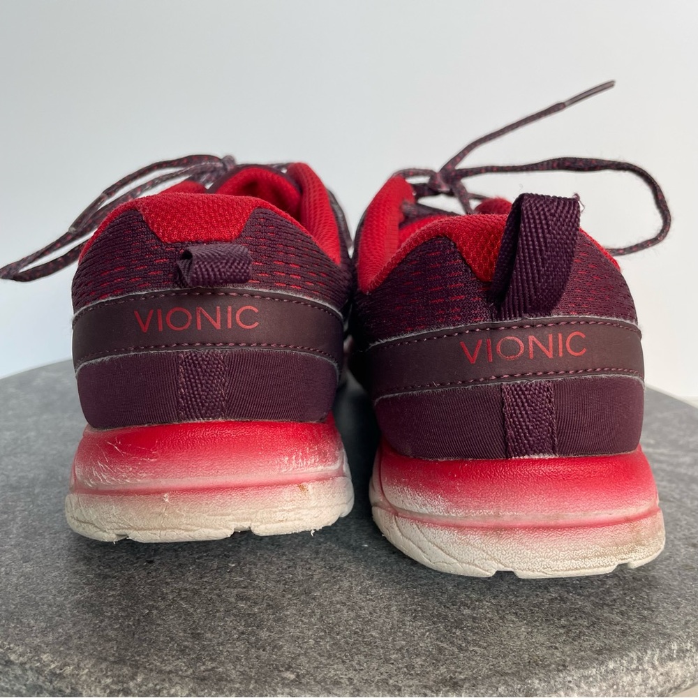Vionic Women's Burgundy and Red Athletic Sneakers - Picture 5 of 9